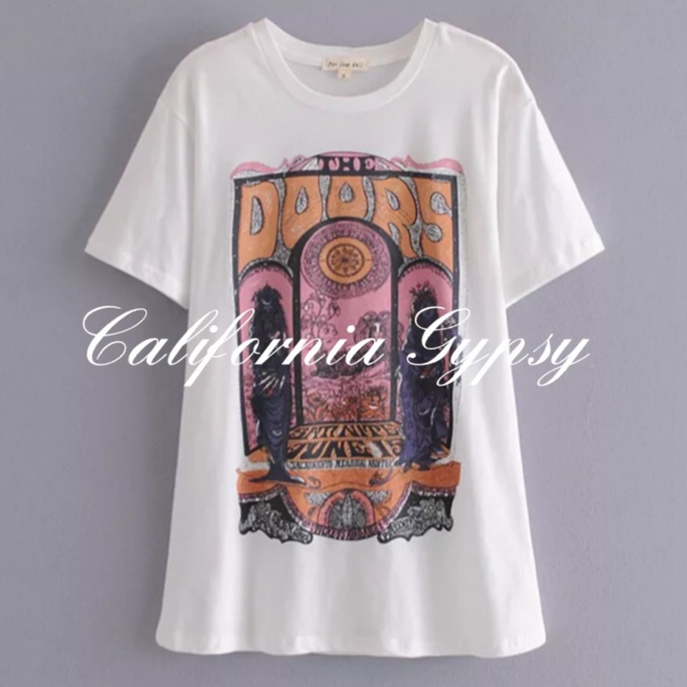 Doors Music Band Retro T-shirt - Picture 2 of 7